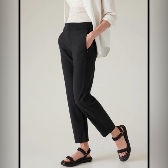 Athleta Pants - Athleta Stellar Trouser Black Slim Fit Work Pants Stretch Women 10